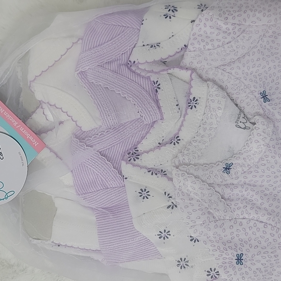 Carter's Precious First Moments Lavender Purple BodySuits and Pants Newborn - Picture 3 of 7